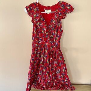 Maeve Floral Red Dress